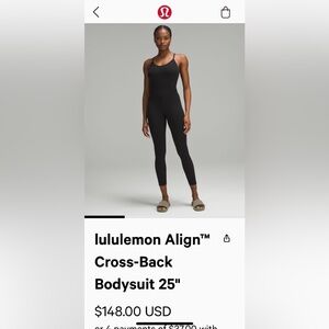 Lululemon Align Cross-back Bodysuit Size 4